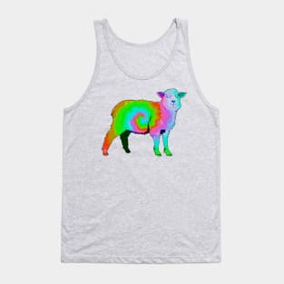 Tie Dyed Sheep Tank Top